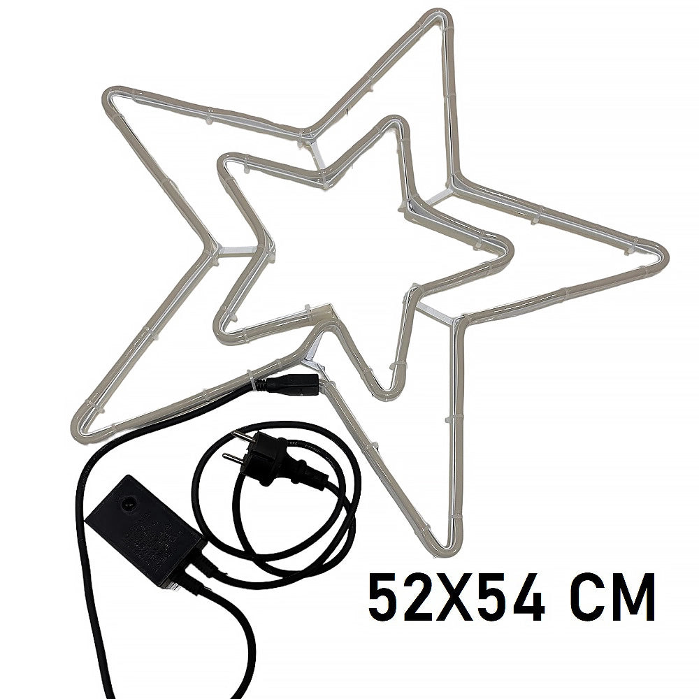Stella luminosa luci natale Striscia LED flex per esterni interno luce Bianca naturale e Blu