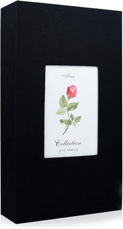 Album fotografico in lino - adatto per 300 foto - nero - 33x18x5 cm