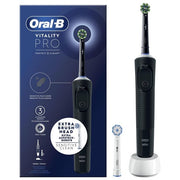 Oral-B Vitality Spazzolino Elettrico Ricaricabile Pro Nero, 2 testine