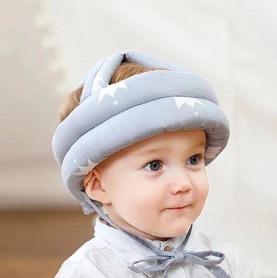 Elmetto per bambini, protezione per la testa, casco per bambini piccoli, casco in cotone regolabile, adatto per bambini di 8 a 48 mesi.
