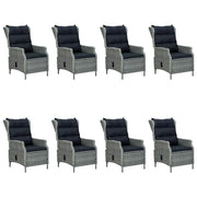 Set da Pranzo da Giardino 9 pz Grigio Chiaro 3067936