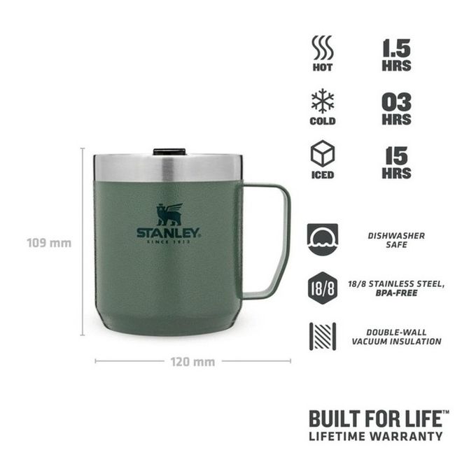 Stanley 10-09366-005 tazza da viaggio 350 ml Verde Acciaio inox