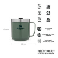 Stanley 10-09366-005 tazza da viaggio 350 ml Verde Acciaio inox