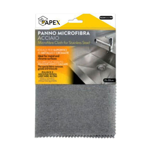 Apex 15096 Panno Acciaio Microfibra 35x30cm