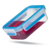 EMSA 512753 recipiente per cibo Rettangolare Scatola Blu, Translucent 5 pz