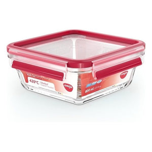 EMSA CLIP & CLOSE N10414 Quadrato Scatola 0,8 L Trasparente 1 pz