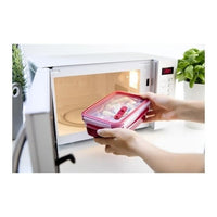 EMSA Clip & Micro Contenitore Microonde, Rosso, 1 L