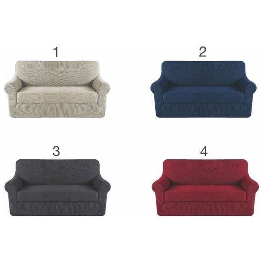 Copridivano 2 posti elasticizzato 126x215 cm - Assortito