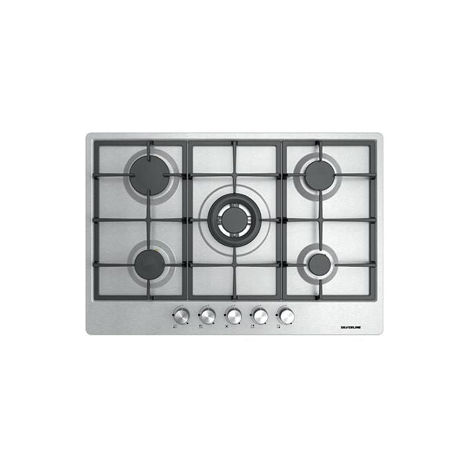 Silverline AS5444X01 piano cottura Acciaio inossidabile Da incasso 75 cm Gas 5 Fornello(i)