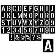 Serie di lettere e numeri in plastica - 42 pezzi - 8 cm - Sfondo per manifesti