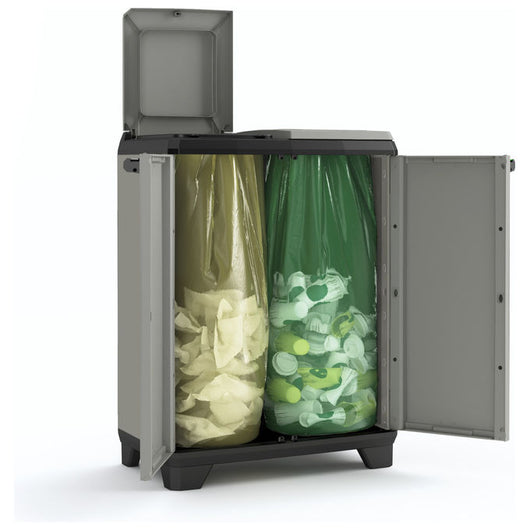 Keter Armadio per la Raccolta Differenziata Planet Recycling System 68x39x92H con piedini