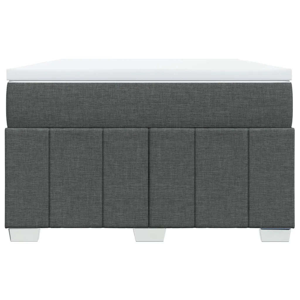 Giroletto a Molle con Materasso Grigio Scuro 120x190cm Tessuto 3285457