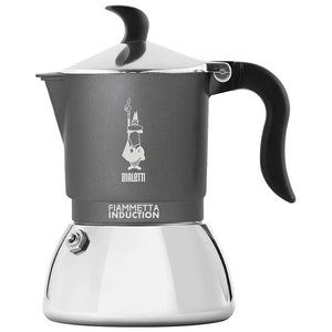 Bialetti Caffettiera Fiammetta Grigia per Induzione 4 Tazze