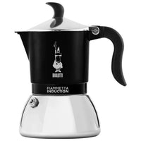 Bialetti Fiammetta Induction Moka 0,1 L Nero, Acciaio inox