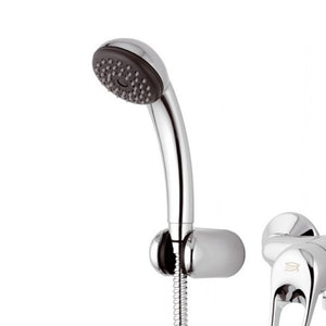 Miscelatore esterno doccia con leva frontale doccino e flessibile remer - serie kiss