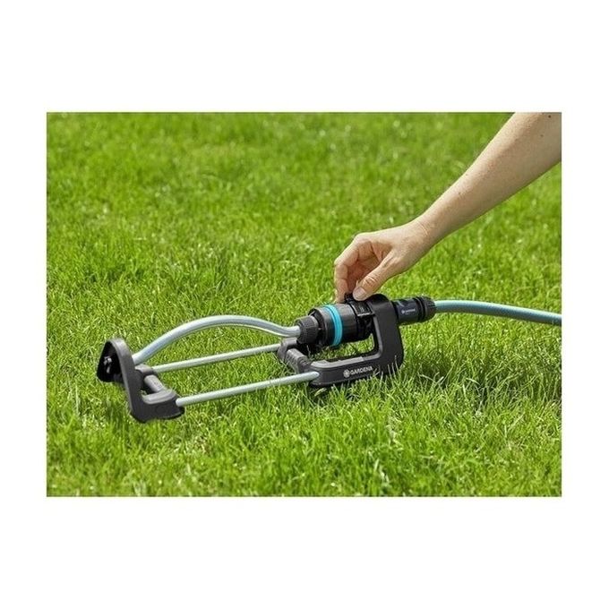 Gardena 18920-20 irrigatore Sistema di spruzzo d'acqua oscillante Nero, Argento