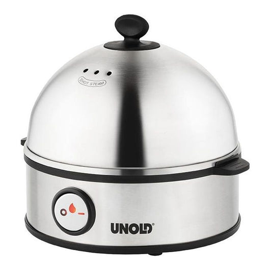 Unold 38626 Pentolino per uova 7 uovo/uova 360 W Nero, Acciaio inox