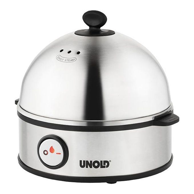 Unold 38626 Pentolino per uova 7 uovo/uova 360 W Nero, Acciaio inox