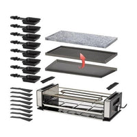 Unold 48760 griglia per raclette 8 persona(e) 1200 W Nero, Acciaio inox