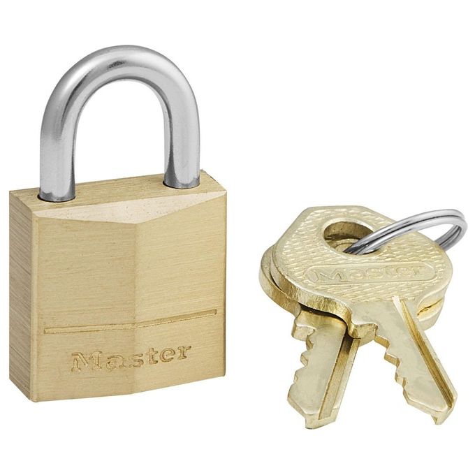 MASTER LOCK 120EURD lucchetto per bagaglio Luggage key lock Ottone Ottone, Argento