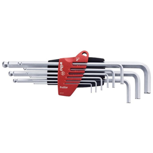 Wiha 07185 chiave esagonale Set di chiavi esagonali a L Metrico 9 pz