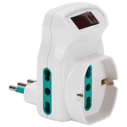 FANTON 87317 adattatore per presa di corrente Tipo L (IT) Tipo L (IT) + Tipo F Bianco