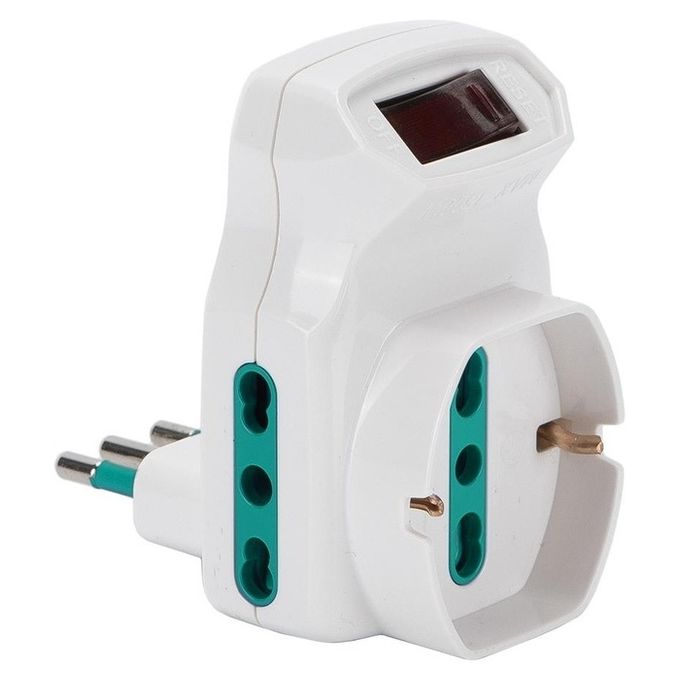 FANTON 87317 adattatore per presa di corrente Tipo L (IT) Tipo L (IT) + Tipo F Bianco