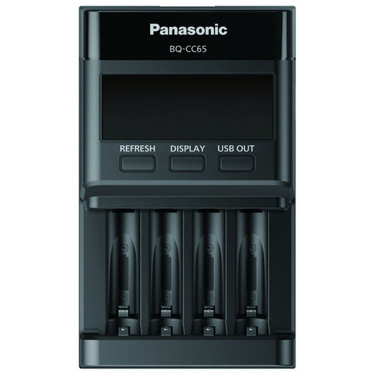 Panasonic Eneloop LCD PRO Caricabatterie BQ-CC65 ERP senza Batteria