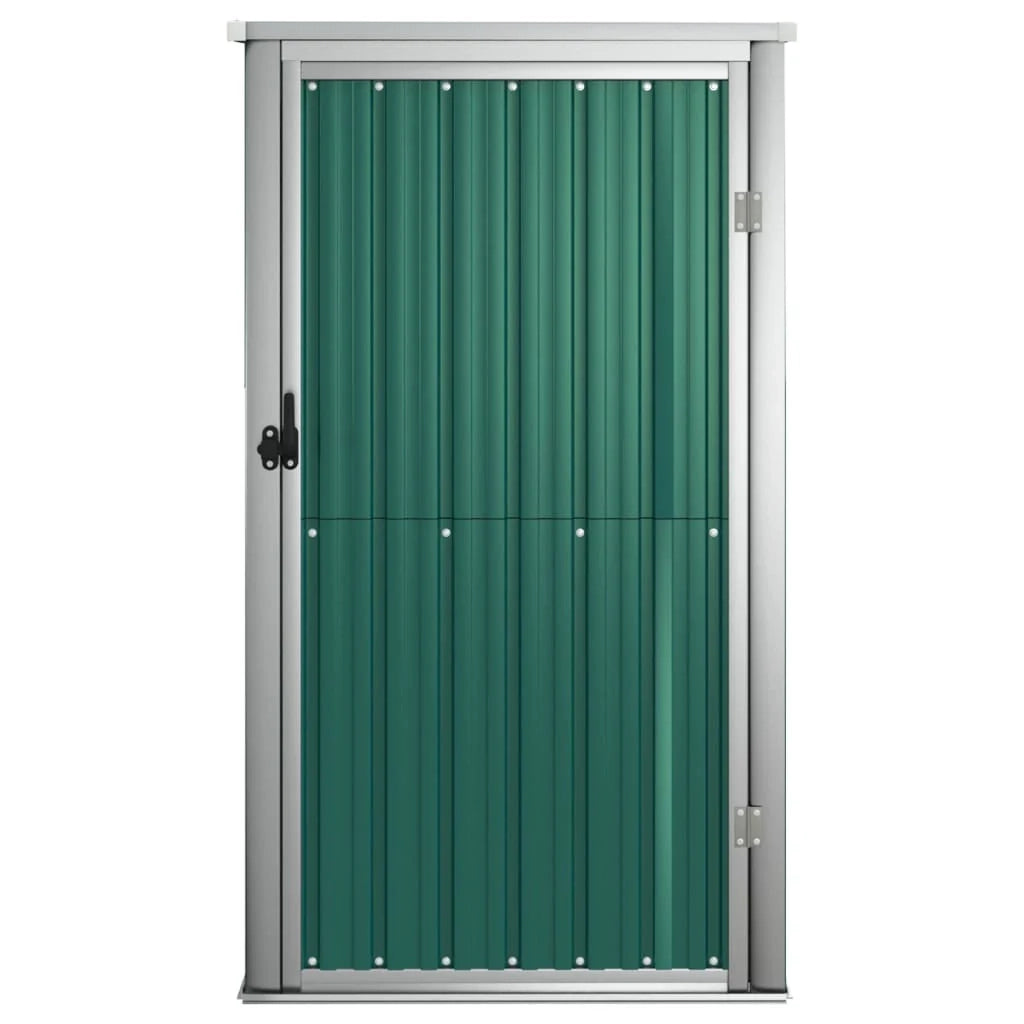 Casetta da giardino cabina ripostiglio casetta da esterno robusta casetta per attrezzi 88 x 89 x 161 cm acciaio zincato verde 02_0022431