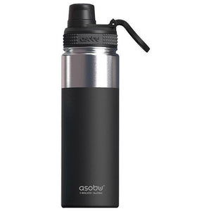 Asobu Alpine Flask Trekking 530 ml Acciaio inossidabile Nero