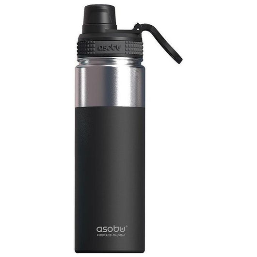 Asobu Alpine Flask Trekking 530 ml Acciaio inossidabile Nero