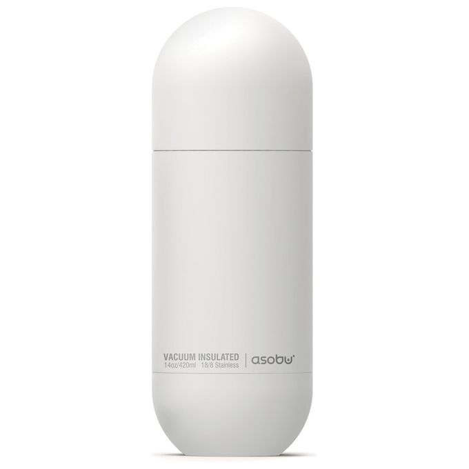 Asobu Orb Uso quotidiano 430 ml Acciaio inossidabile Bianco