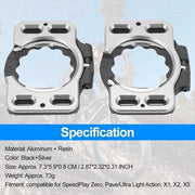 Adattatore per Tacchette - Copertura per Tacchette - Adatto per SpeedPlay - Nero - Convertitore