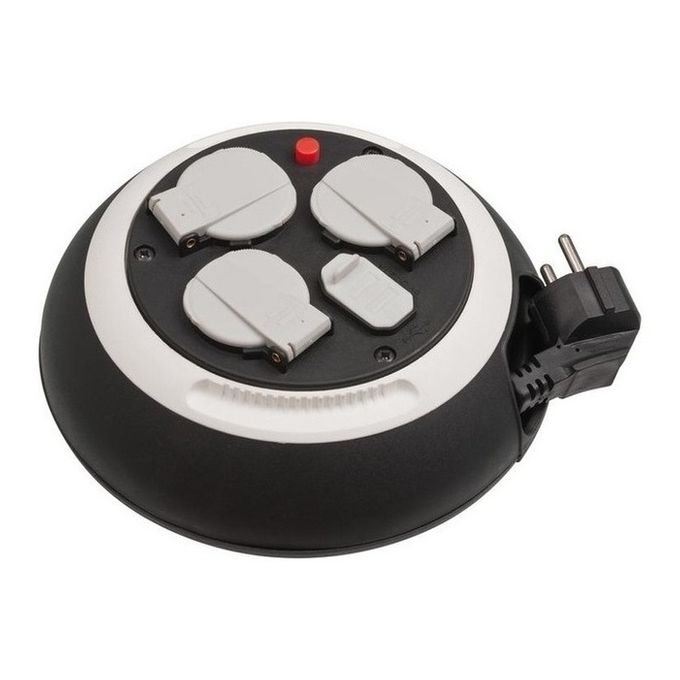 Brennenstuhl 1109220600 prolunghe e multiple 3 m 3 presa(e) AC Interno Nero, Bianco