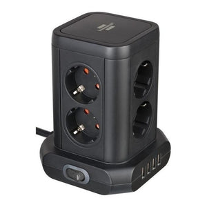 Brennenstuhl 1153560000 prolunghe e multiple 2 m 8 presa(e) AC Interno Nero