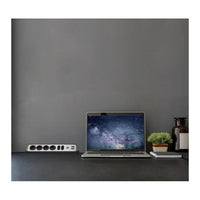 Brennenstuhl 1153590610 prolunghe e multiple 2 m 6 presa(e) AC Interno Nero, Argento