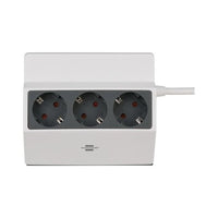 Brennenstuhl 1150070 prolunghe e multiple 3 m 3 presa(e) AC Interno Antracite, Bianco