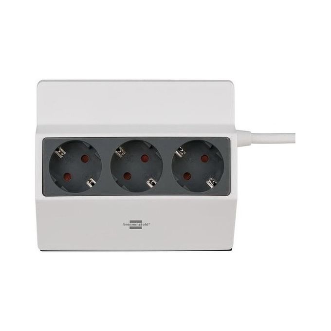 Brennenstuhl 1150070 prolunghe e multiple 3 m 3 presa(e) AC Interno Antracite, Bianco