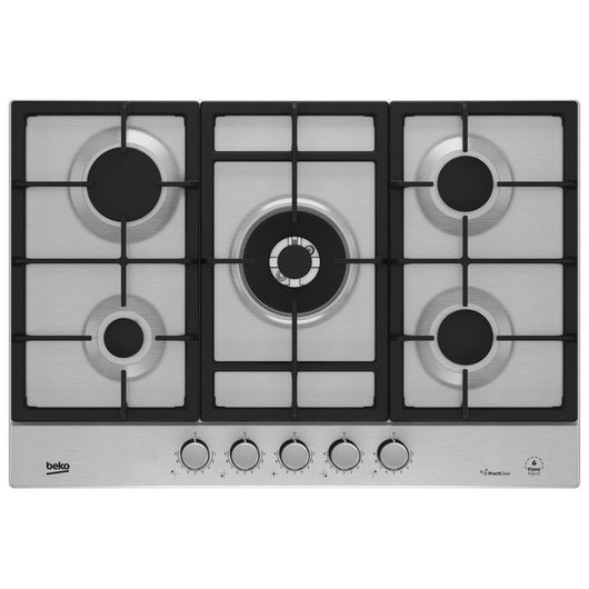Beko HIAW75226SXE Acciaio inossidabile Da incasso 75 cm Gas 5 Fornello(i)