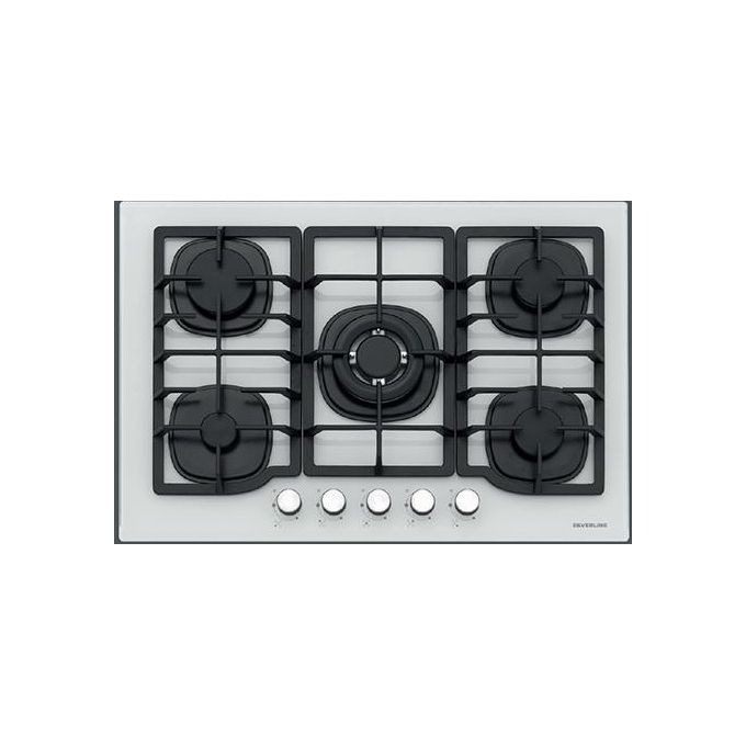 Silverline CS5405W01 piano cottura Bianco Da incasso 75 cm Gas 5 Fornello(i)