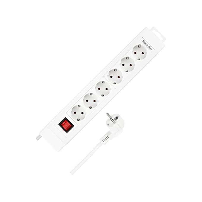 REV 14612113 prolunghe e multiple 2,4 m 6 presa(e) AC Interno Bianco