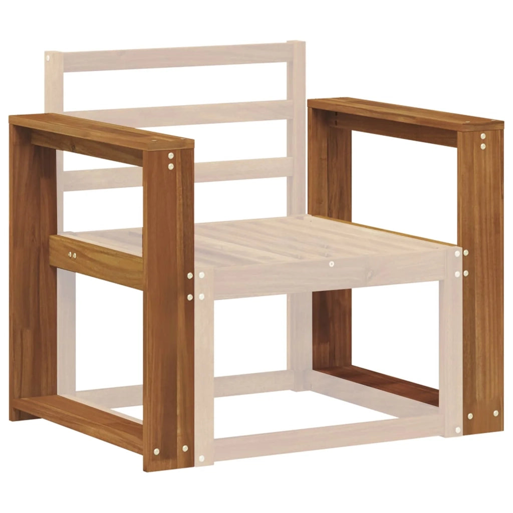 Bracciolo 2 pz Naturale 58,5 x 10 x 61 cm 900514