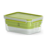 EMSA CLIP & GO XL Contenitore per il pranzo 2,3 L Verde, Trasparente 1 pz