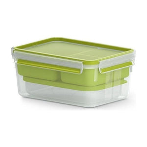 EMSA CLIP & GO XL Contenitore per il pranzo 2,3 L Verde, Trasparente 1 pz