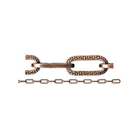 Vigor Catena Decorazione Sezione Quadra Bronzata 10 Metri 3mm