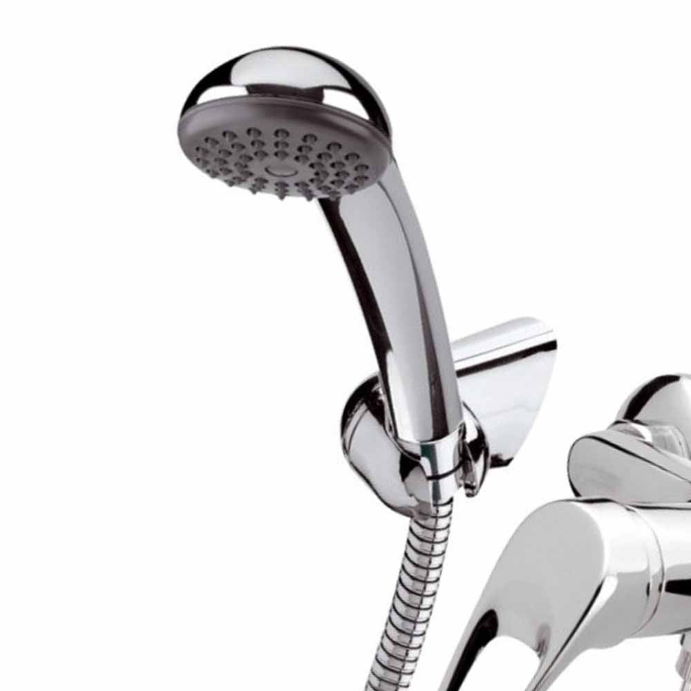 Rubinetto esterno docciacon leva frontale e doccia - serie remix