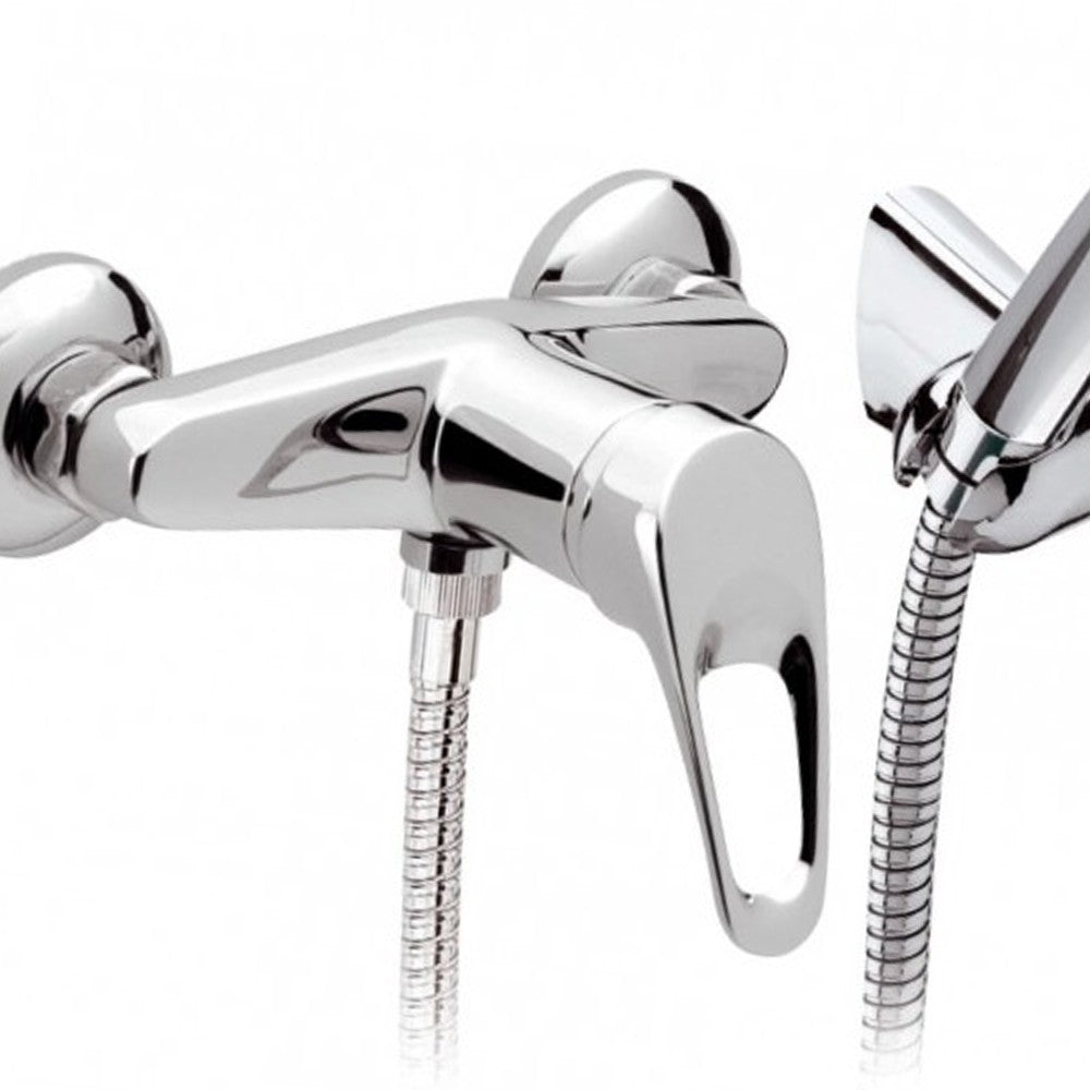 Rubinetto esterno docciacon leva frontale e doccia - serie remix