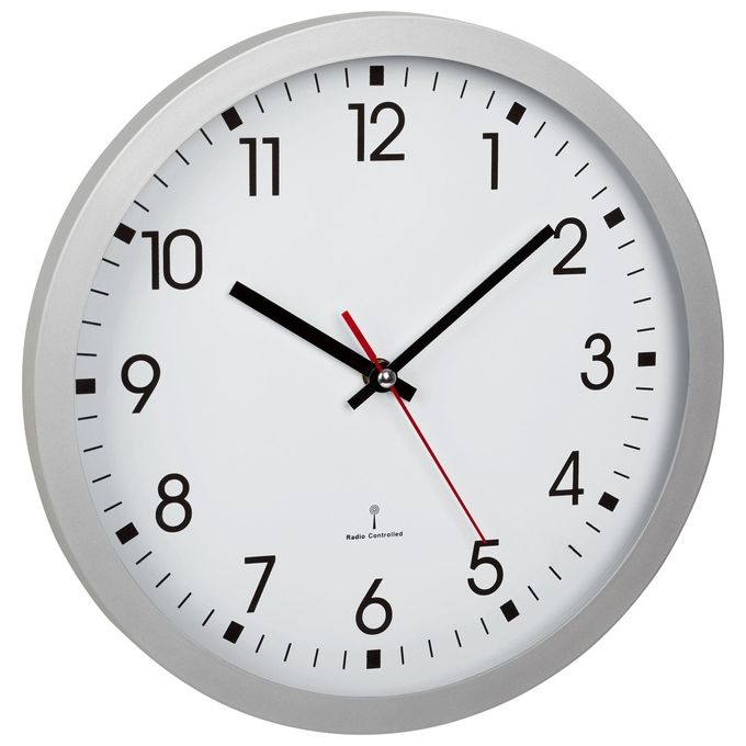 TFA-Dostmann 60.3522.02 orologio da parete e da tavolo Orologio al quarzo Rotondo Argento