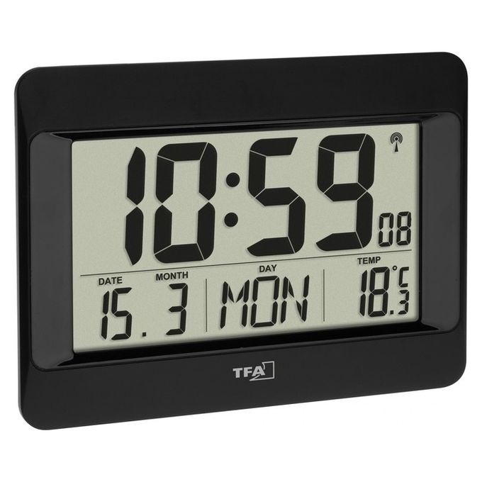 TFA-Dostmann 60.4519.01 sveglia Sveglia digitale Nero