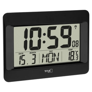 TFA-Dostmann 60.4519.01 sveglia Sveglia digitale Nero